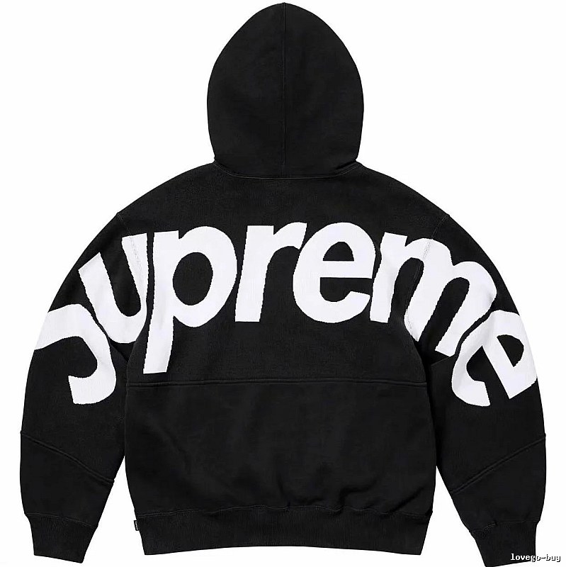 Supreme Casual Logo hoodie Gray Red Oversized for Streetwear Looks