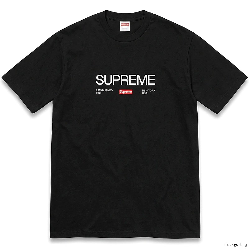 Supreme classic black T-shirt