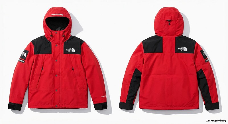 Supreme co-branded red windbreaker