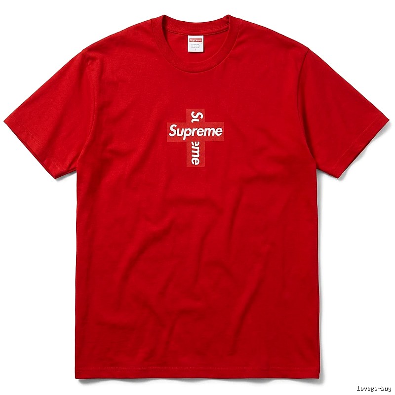 Supreme Cross Simple Style Red Clothes