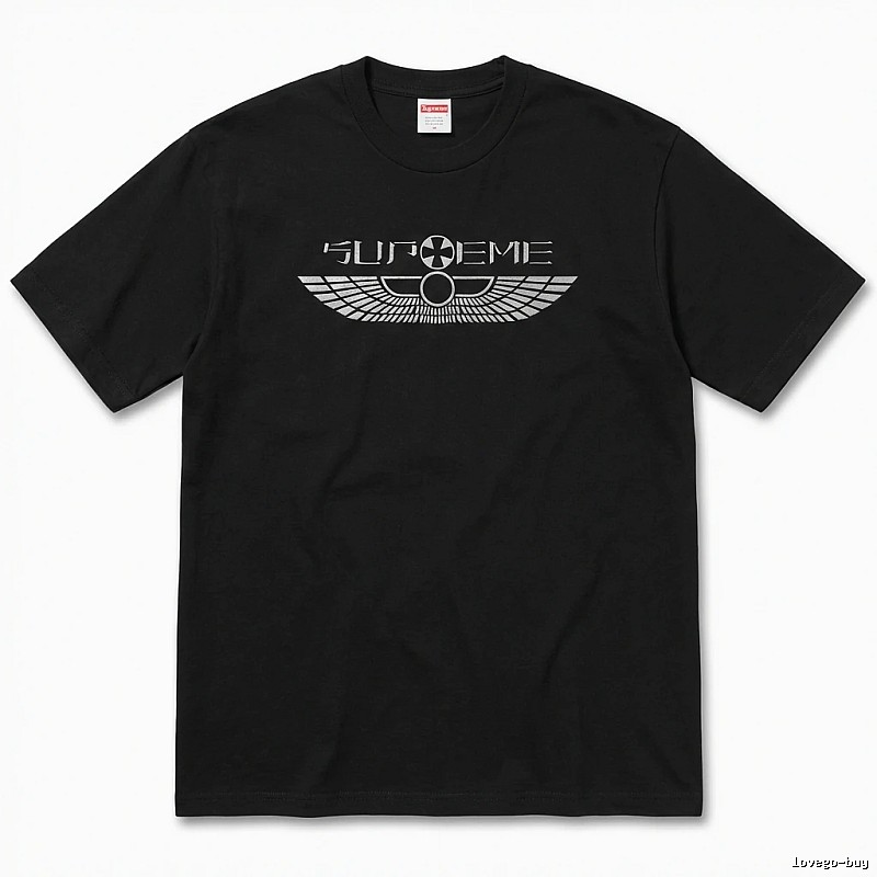 Supreme Flight Series Trendy Cool Black T-shirt