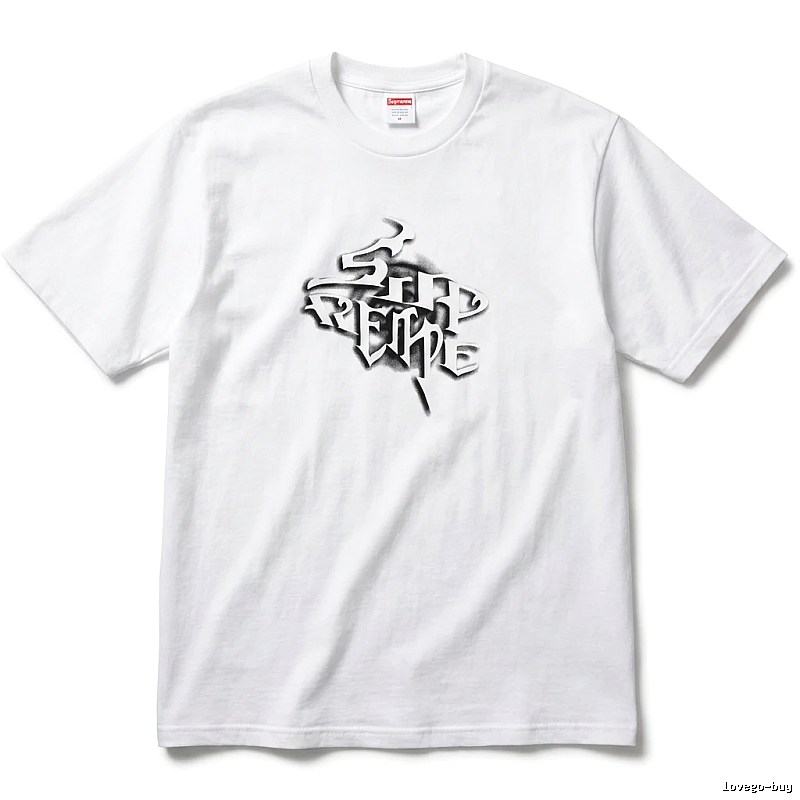 Supreme Gothic Style White T-shirt