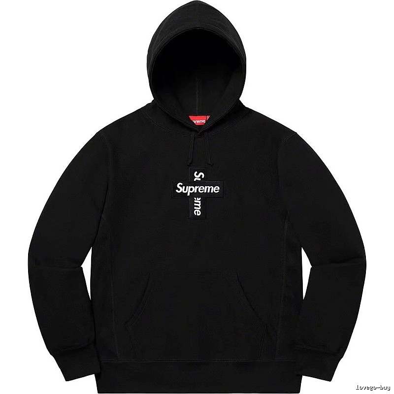 Supreme Lightweight Logo hoodie Gray Red Oversized for Trend Styling