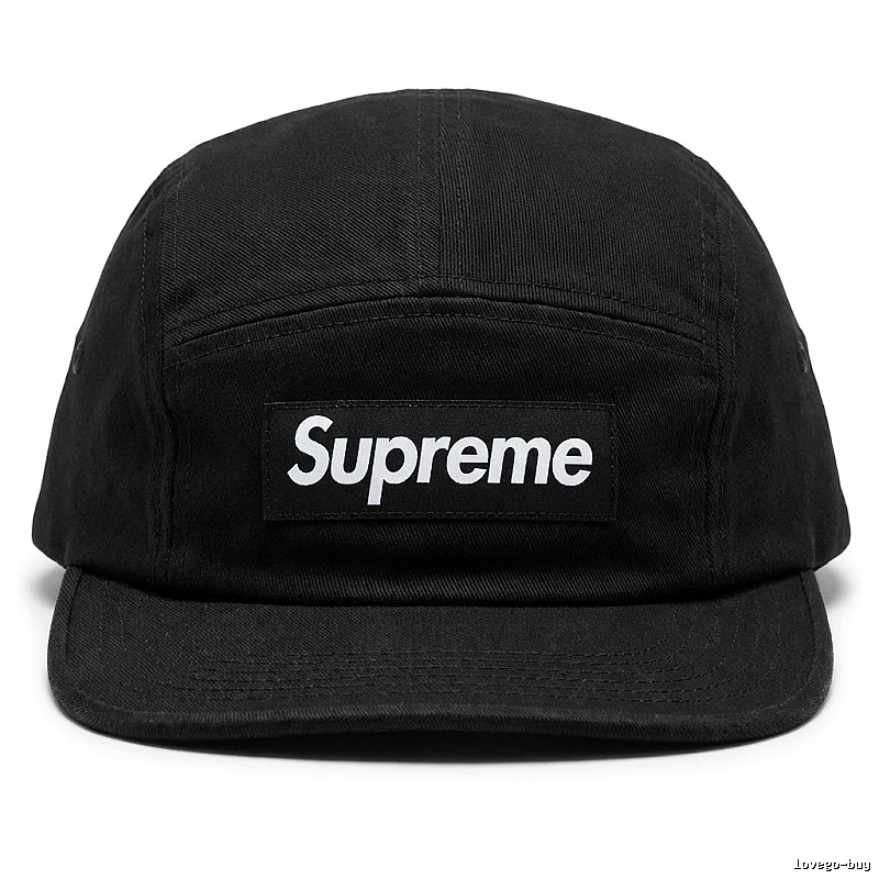 Supreme minimalist style black hat