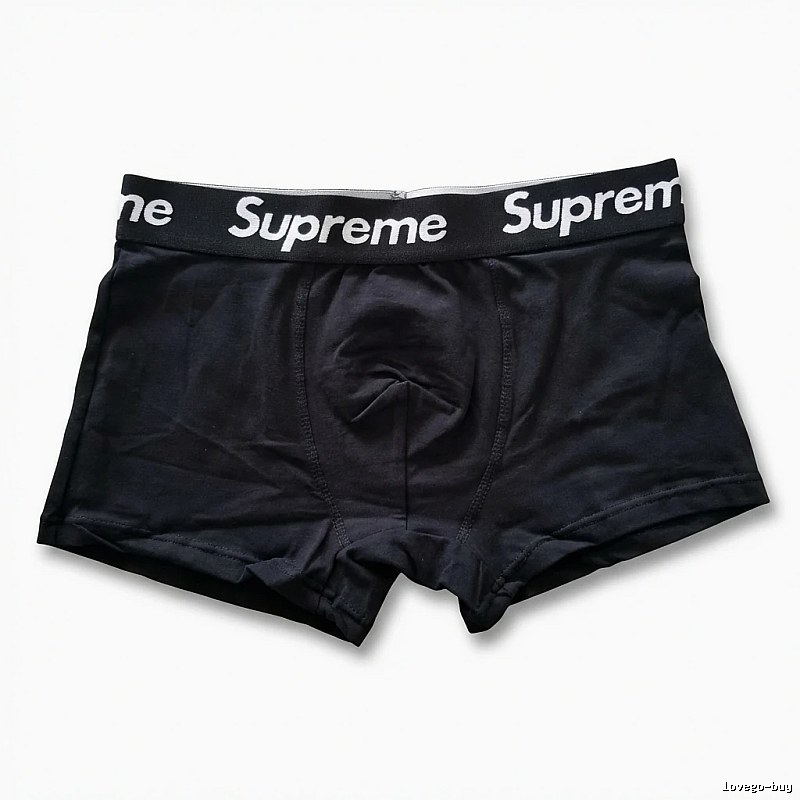 Supreme minimalist style black underwear