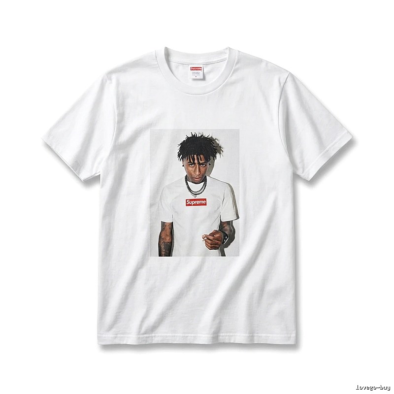 Supreme Portrait Print Style White T-shirt