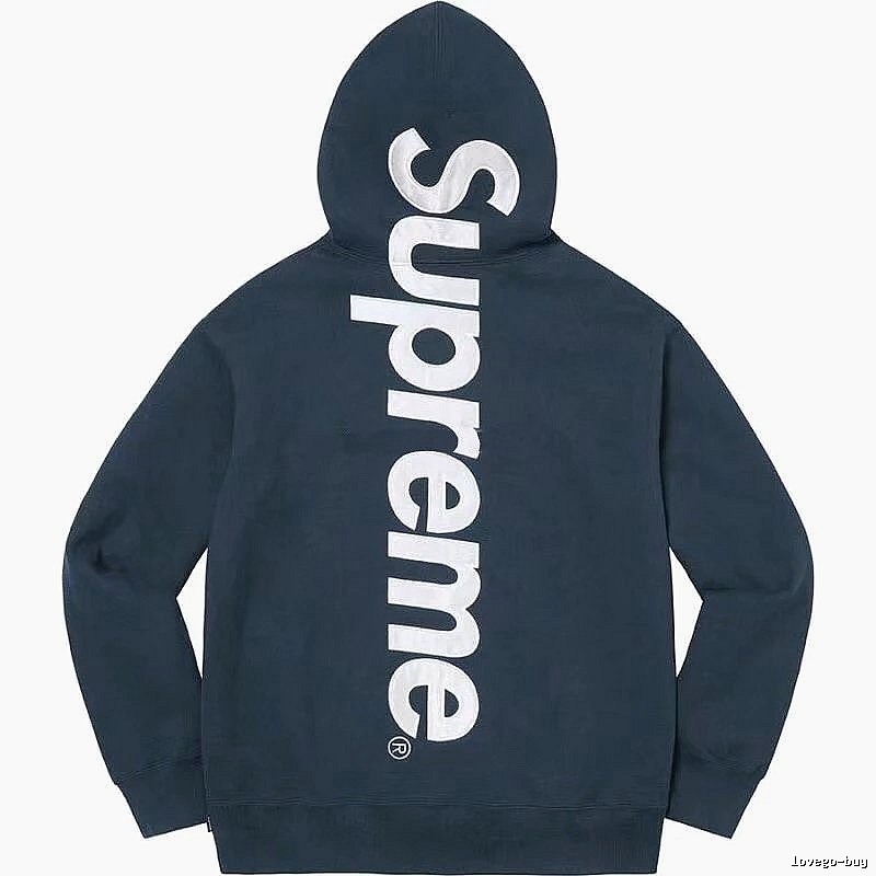 Supreme Premium Style Logo hoodie Gray Red Oversized for Resort Outfits