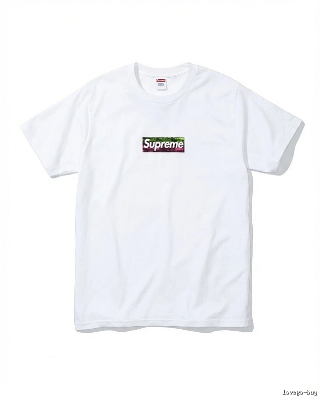 Supreme - printed simple white T - shirt