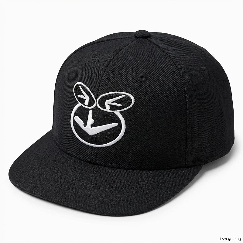 Supreme Smiley Face Trendy Brand Black Hat