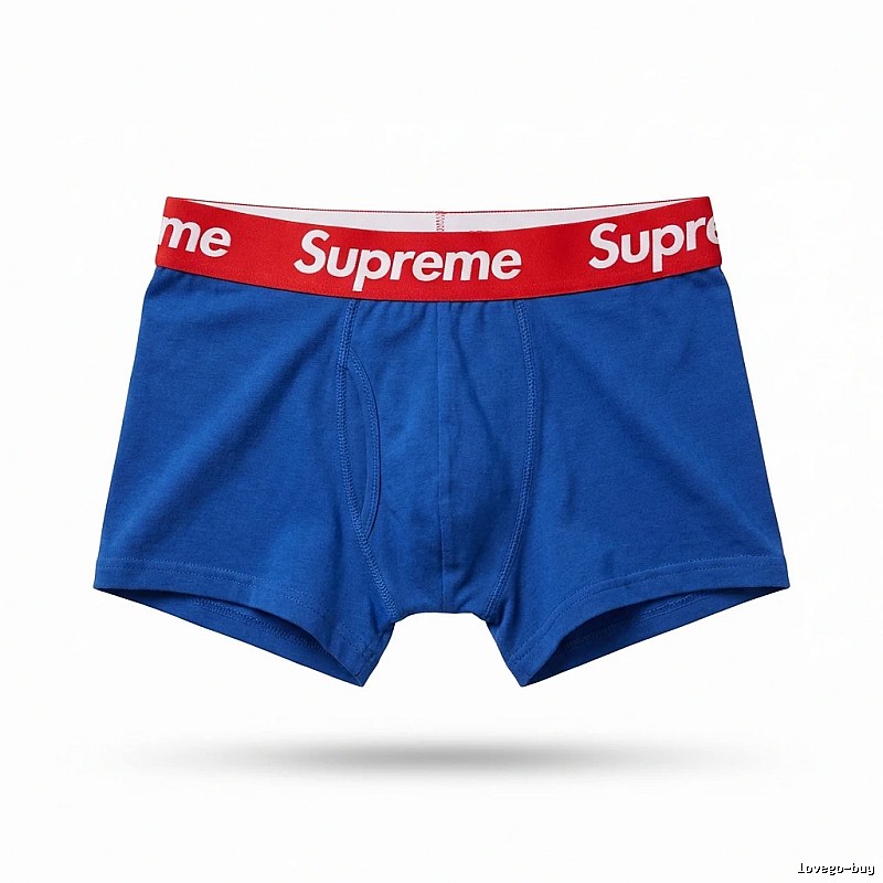 Supreme trendy brand blue underwear