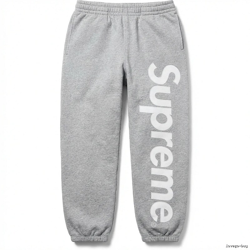 Supreme trendy brand grey sweatpants