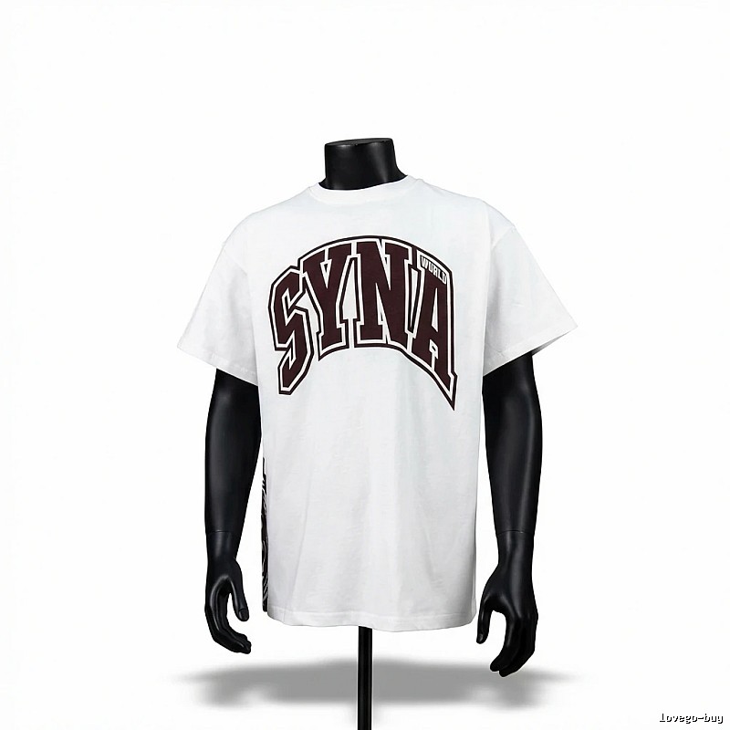 SynaWorld Alphabet Trend White T-shirt