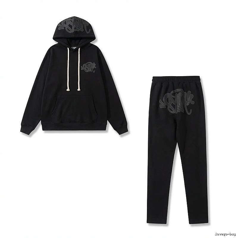 SynaWorld Graffiti Trendy Cool Style Black Suit
