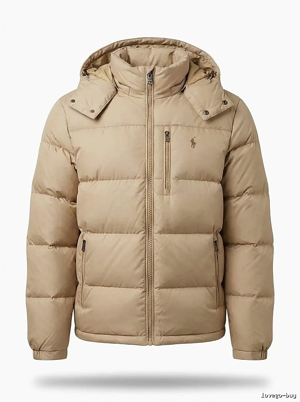 The classic khaki down jacket of Ralph Lauren.