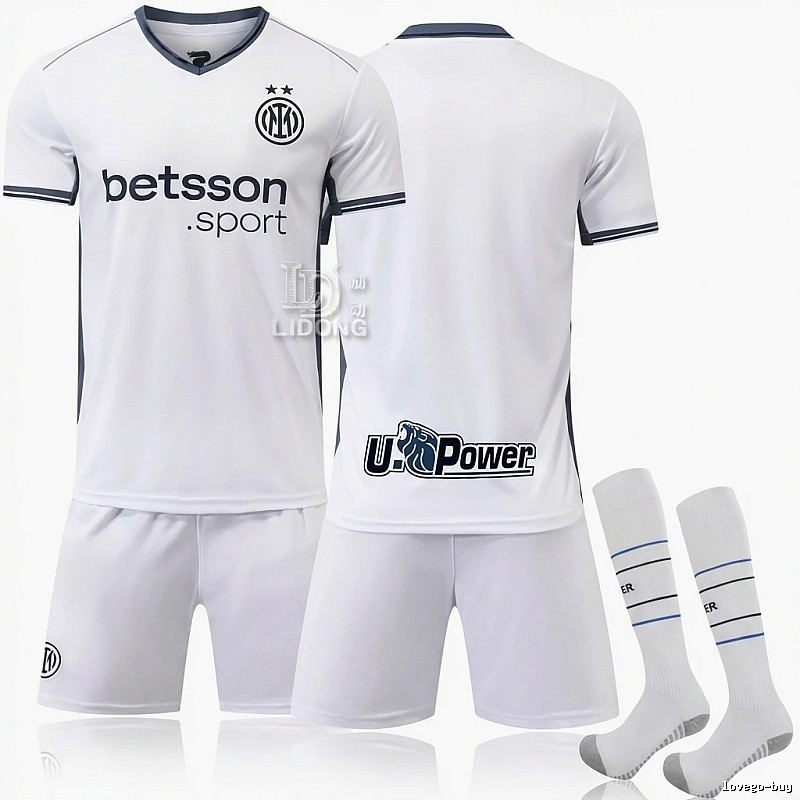 The simple-style white jersey of Internazionale Milano.