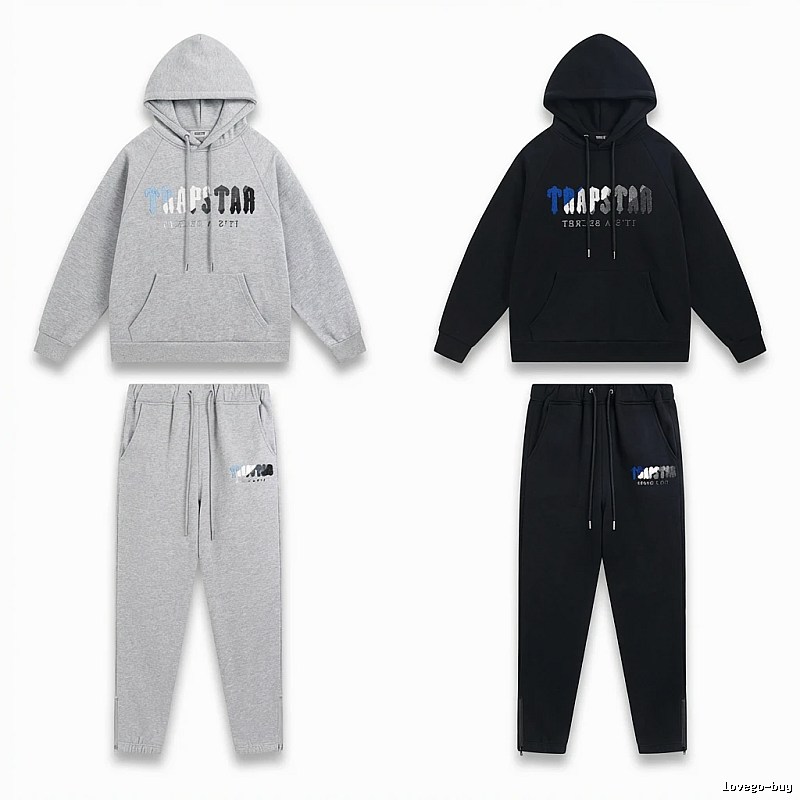Trapstar Casual Style Grey-Black Suit