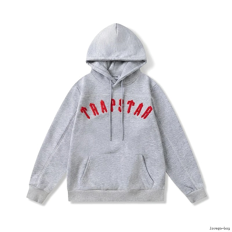 Trapstar Letter Style Grey Hoodie
