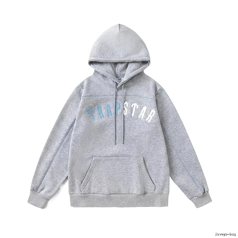 Trapstar Letter Trendy Cool Gray Sweatshirt