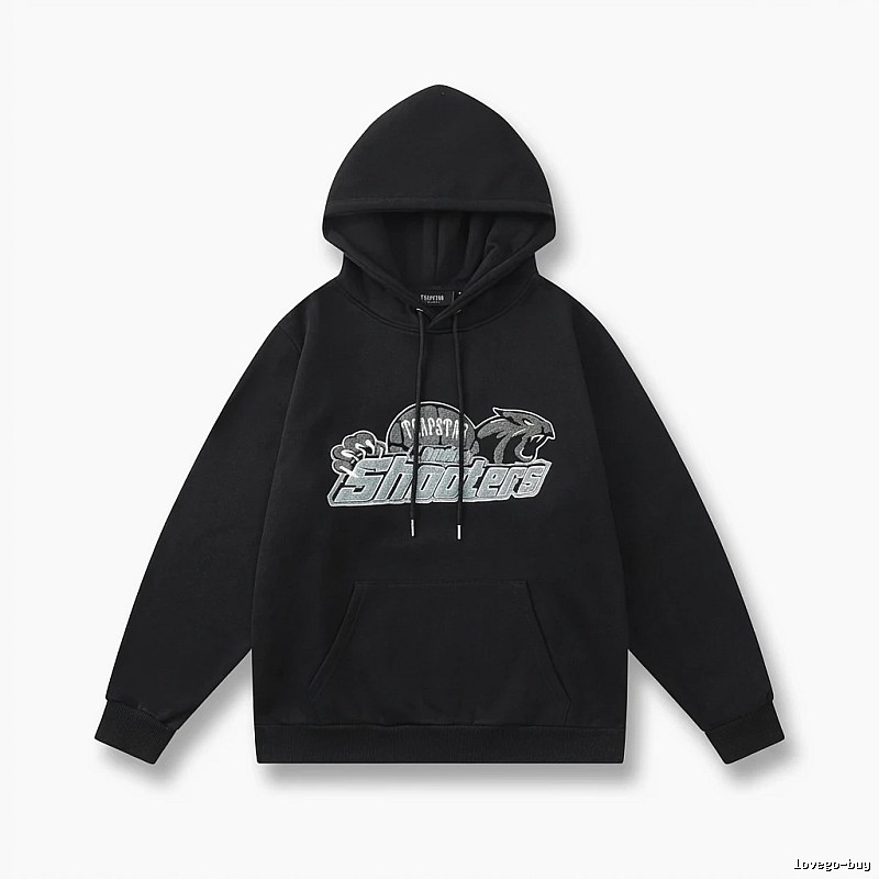 Trapstar - printed trendy and cool black hoodie