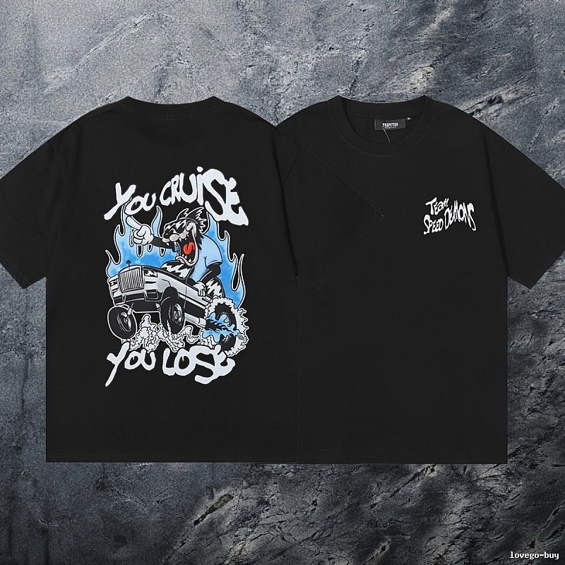 Trapstar Relaxed Keys graphic T-shirt Black White Key with Versatile Design