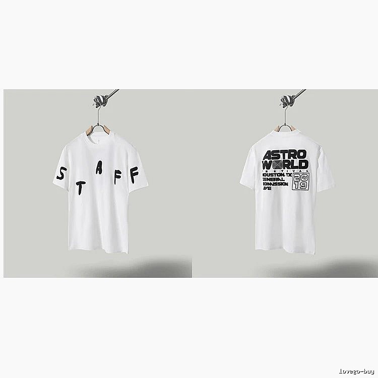 Travis Scott AstroWorld Street Style White T-Shirt