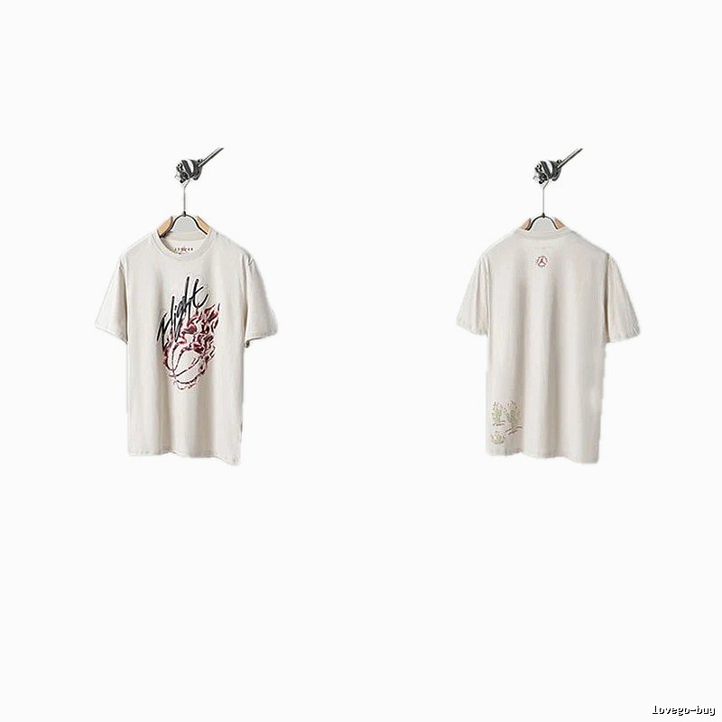 Travis Scott Cactus Co-branded Street-style Off-white T-shirt
