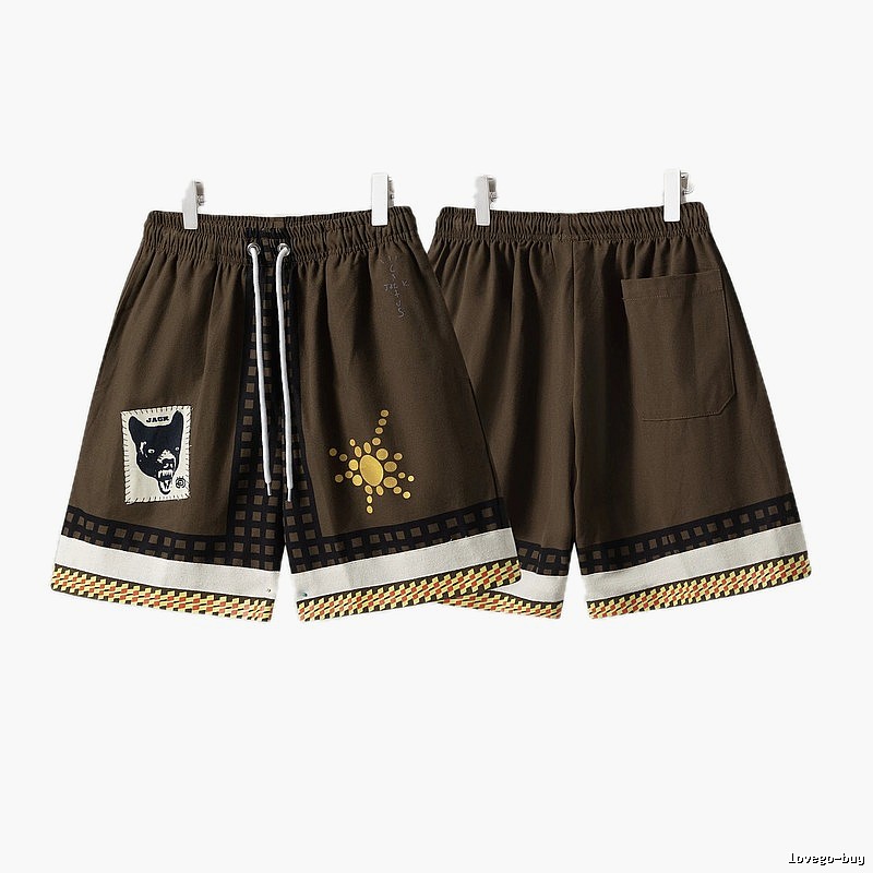 Travis Scott Cactus Jack American Retro Brown Shorts