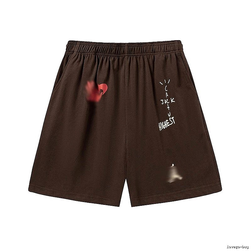 Travis Scott Sport Graphic T-shirt Brown Travis Scott for Warm Weather