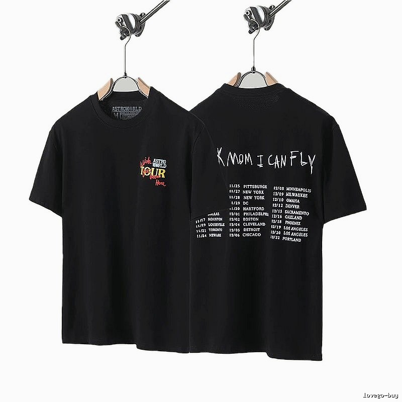 Travis Scott Tour Street Style Black T-Shirt