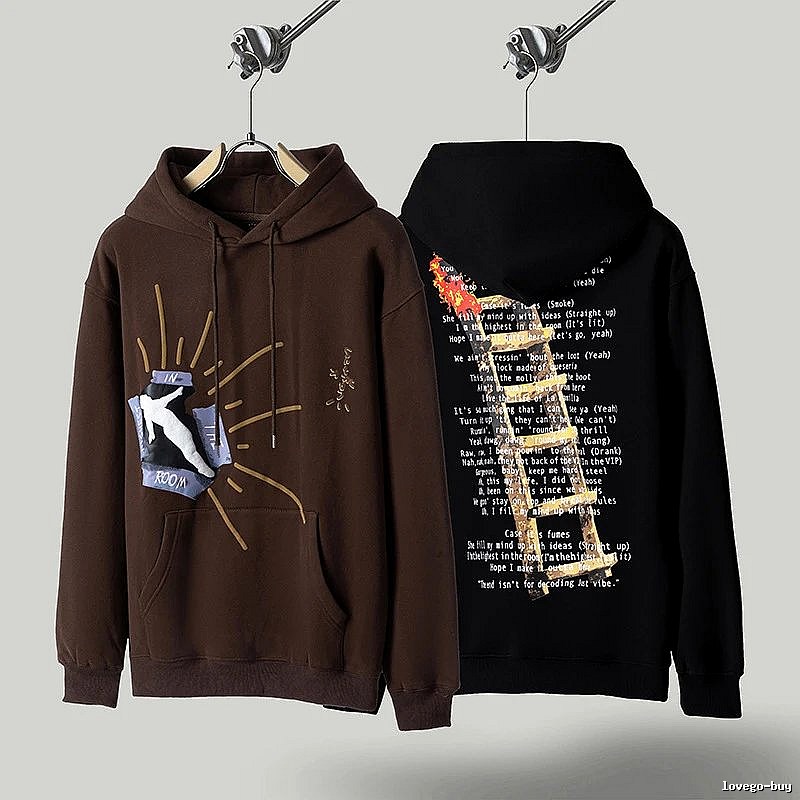 Travis Scott Urban Graphic hoodie Green Printed Graphics with Statement Pattern