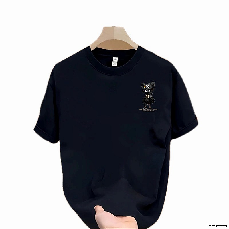Trendy Brand Gloomy Bear Printed Street Style Navy Blue T-shirt
