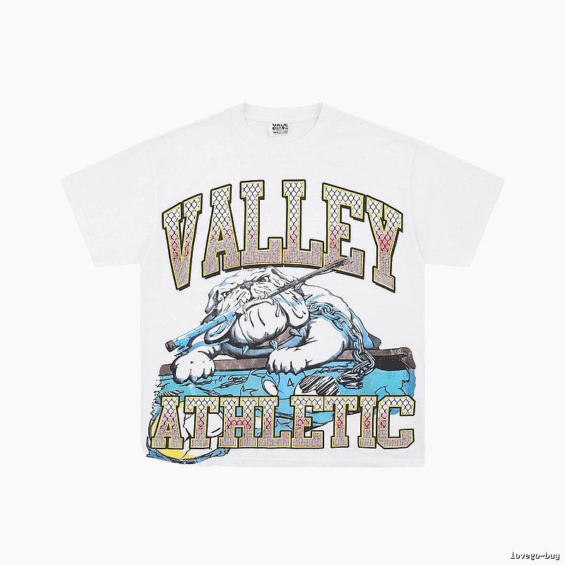 Valley American Vintage Sports Style White Short-sleeve T-shirt
