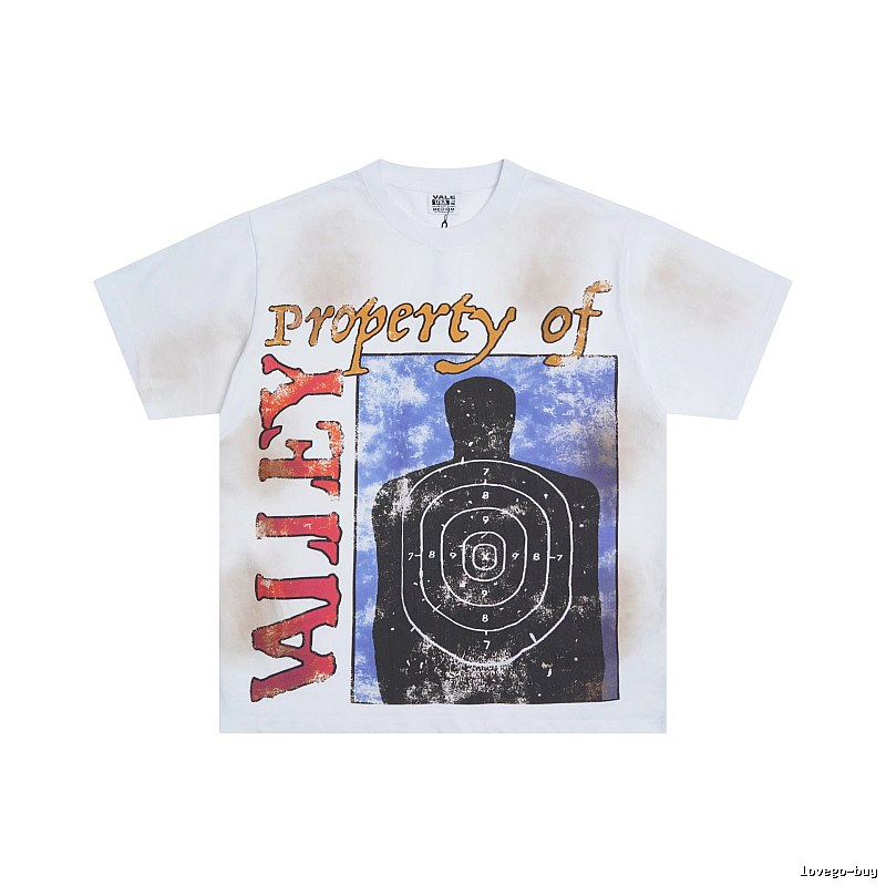 Valley Bullseye Distressed Street Style White T-Shirt