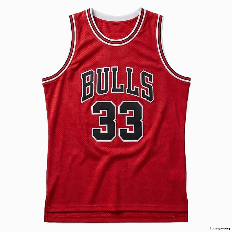 Vintage red jersey of the Michael Jordan.