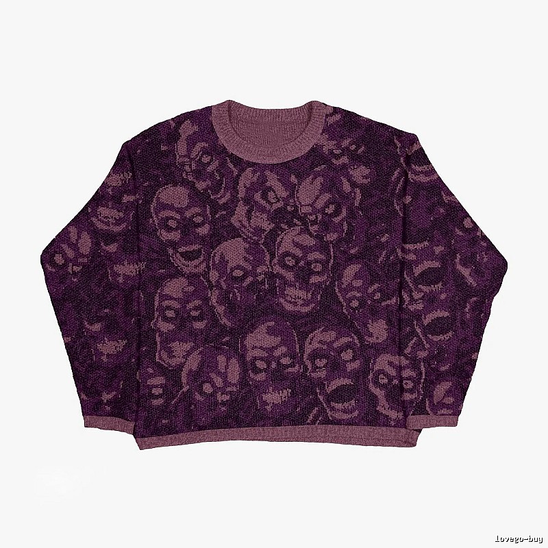 Weekend Anime graphic sweater Black Knit Top for Seasonal Looks