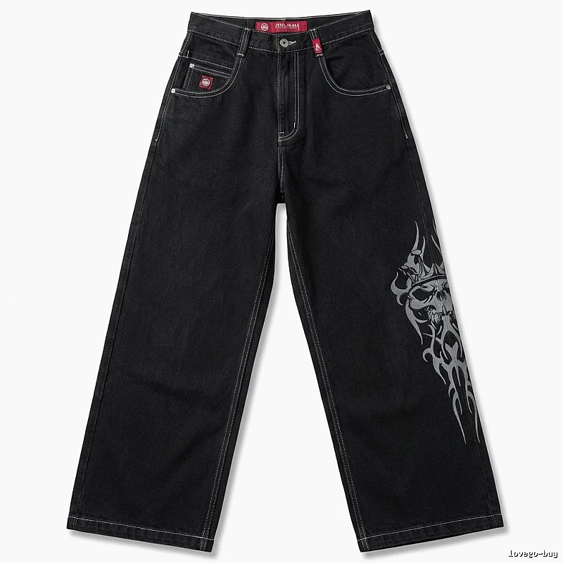 Y2K style black jeans