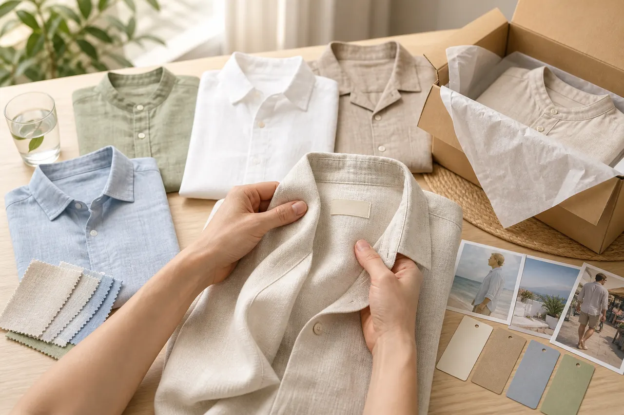 lovegobuy Linen Shirt Spreadsheet Guide visual guide for lovegobuy