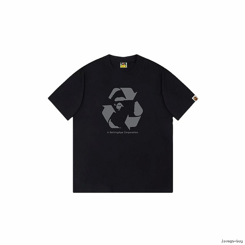 Bape Recycling Series Black Short Sleeve