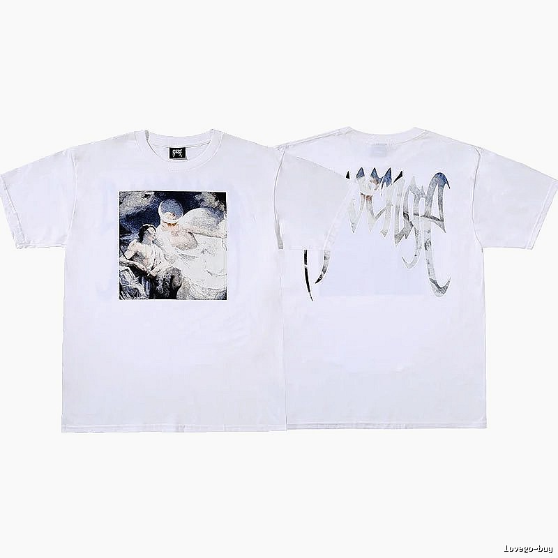 Revenge White Skull Graphic T-Shirt Resort Wear